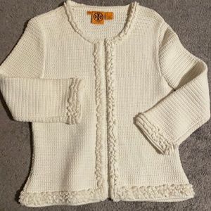 Tory Burch Knitted Cream Sweater Size Large
